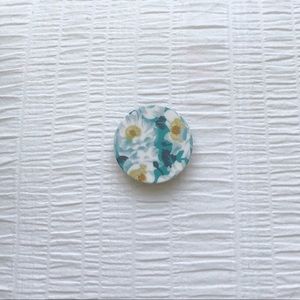 Blue and White Floral Phone Grip